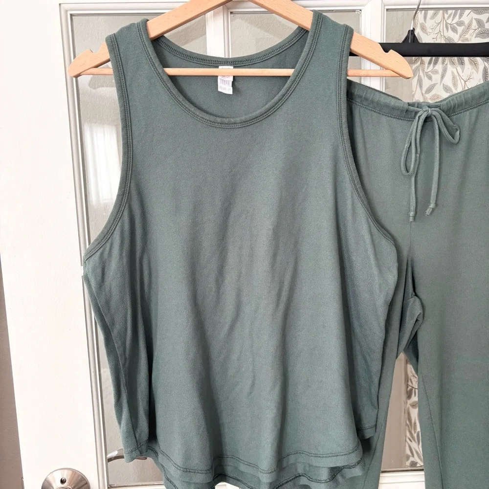 AUDEN Brushed Fabric Sleeveless Pajama Set Sz XL - Picture 2 of 10